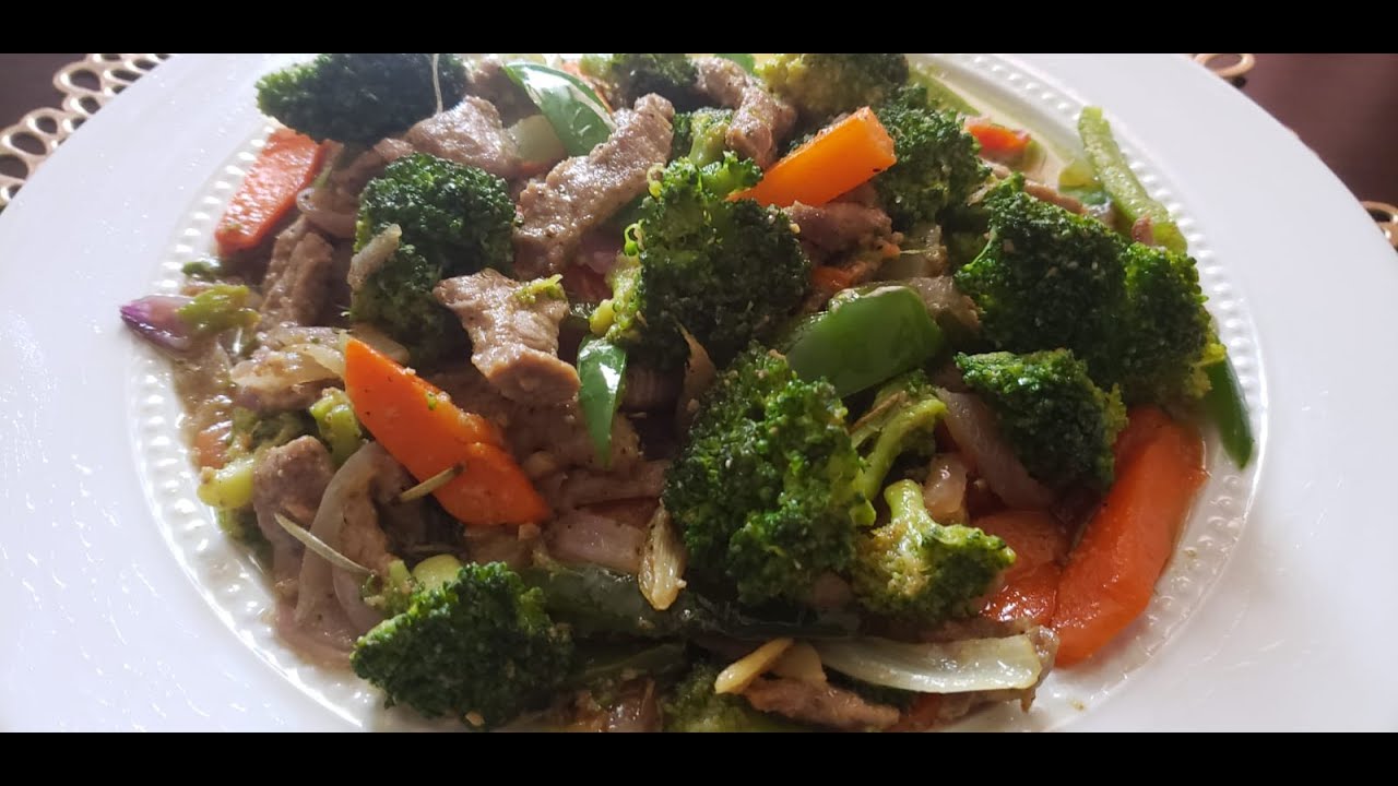 beef & broccoli recipe (የበሬ ስጋ እና ብሮክሊ አስራር ) YouTube