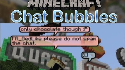 Minecraft Mod Showcase: Chat Bubbles