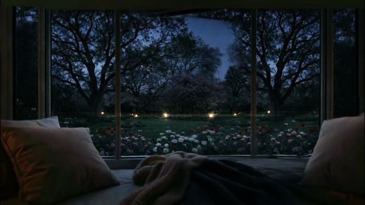 YOU'RE SAFE HERE. Rain & Wind Sounds for Deep Sleep 🌧️ (1 Hour)