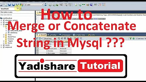 MySQL Tutorial | How To Merge or Concatenate Two String in MySQL Query