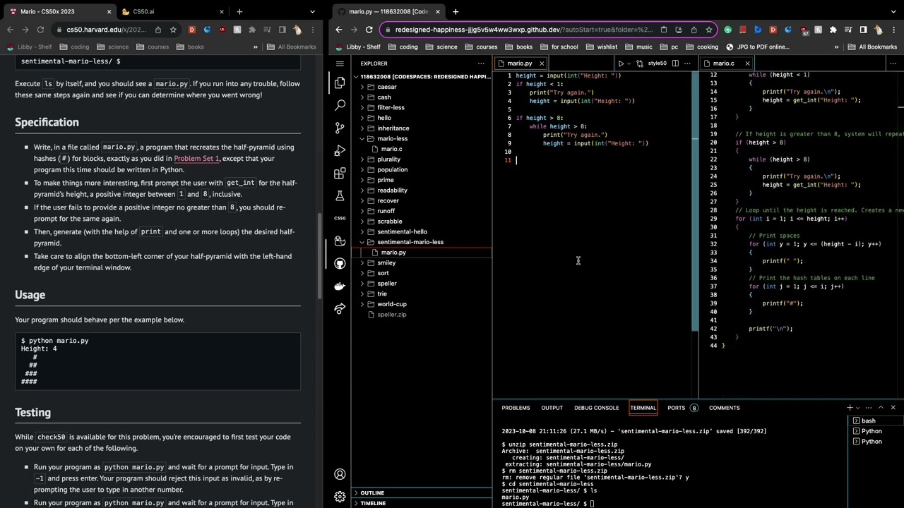 cs50 with brrly ep. 6: week 6 hello and mario (pt. 1)