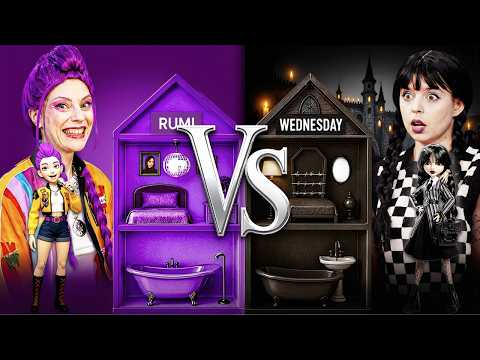 Who Built the Better Dream House? Wednesday vs Rumi Dollhouse Challenge