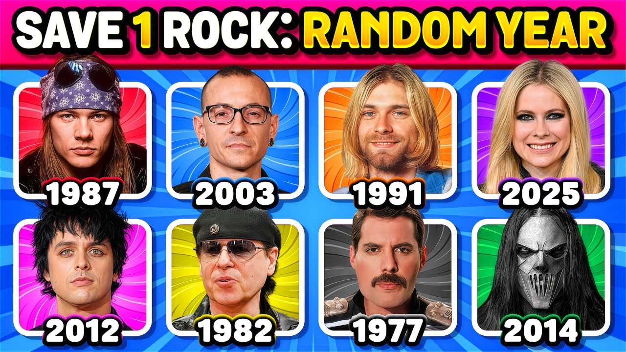 RANDOM YEAR 🔥 Save One ROCK Song (6 Songs Challenge) | Music Quiz 2025