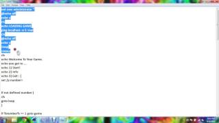 How to make a game using notepad