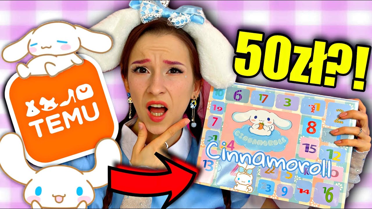 KALENDARZ ADWENTOWY Z TEMU Z CINNAMOROLLSEM!