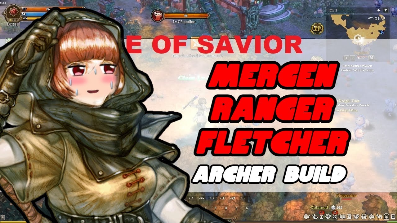 tree of savior นักธนู 2022 Mergen Ranger Fletcher - TOS BUILD