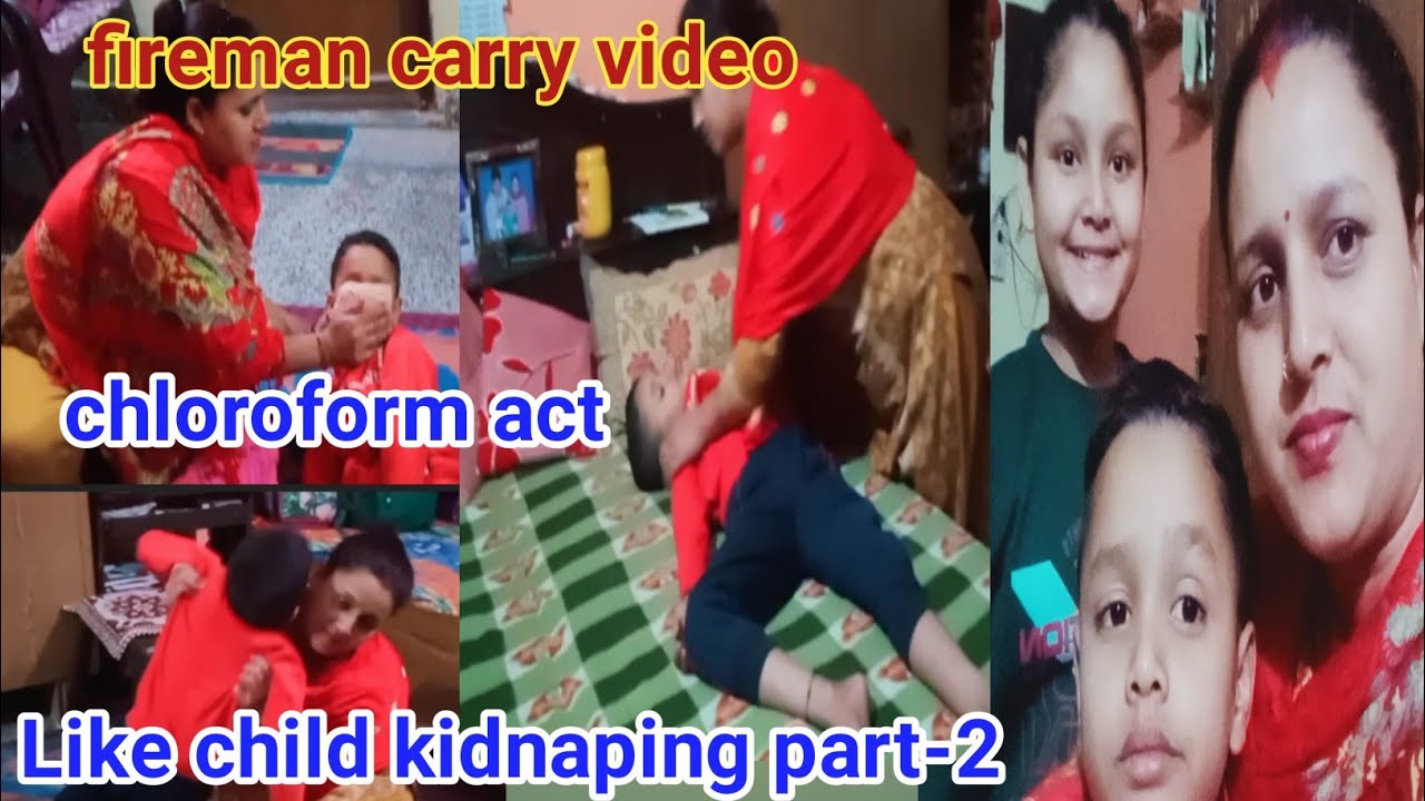 Like child kidnaping 😱 part-2 #chloroform act#fireman carry#social awareness Act funny mess..