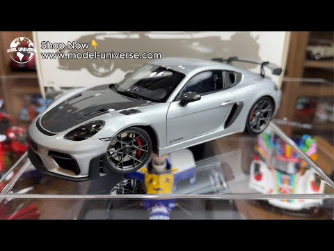 Miniature Porsche Cayman Gt4 Vert Acidulé 1/43 Minichamps 336 EX