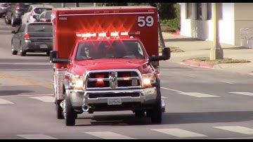 LAFD Rescue 59 Responding