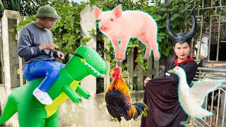 The witch Changcady ordered the dinosaurs to catch animals, cats, dogs, chickens - Part 327