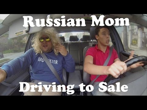parody or satire What Russian Mom Say When Driving to Sale