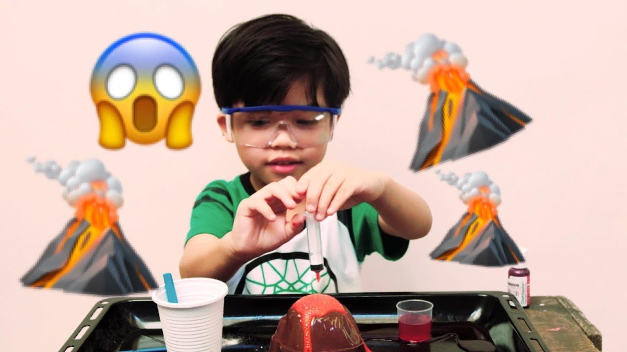 SUPER EASY “How to Volcanic Explosion” Kids science experiment - YouTube
