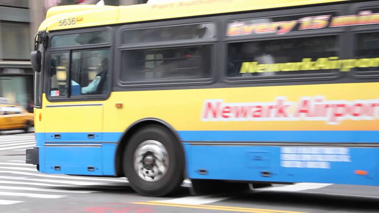 Coach USA Newark Airport Express NABI 416.15 5638 at 42nd Street & 5th Avenue YouTube