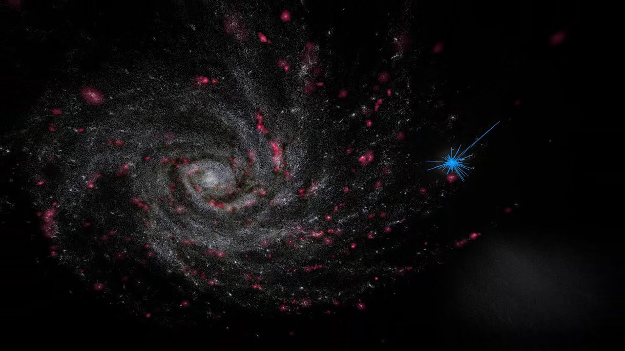 Sound space plus. космический пейзаж. космическая корова. звезды галактики. Through space.