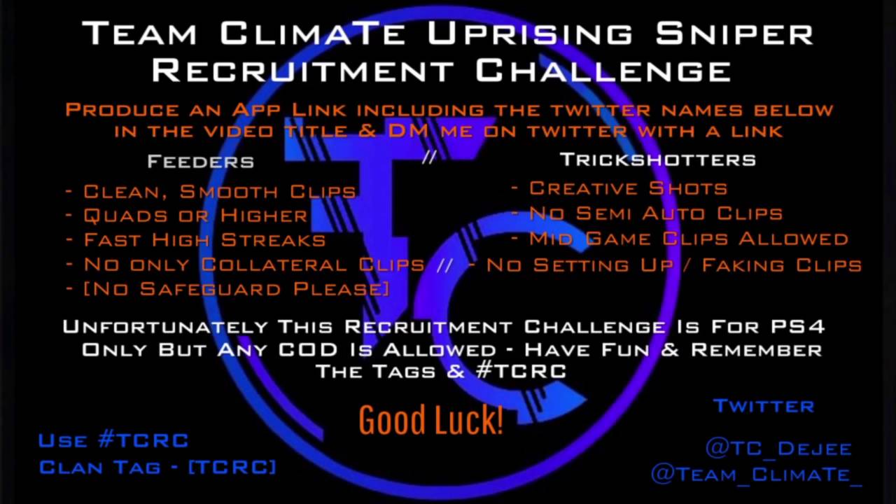 TC_Dejee // Sniper Recruitment Challenge