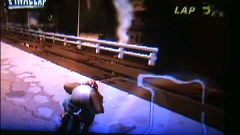 Wii Mario Kart - Wario 's Gold Mine Moon Jump Cheat