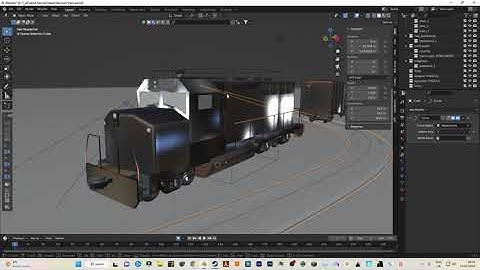 how to animate train cars in blender
