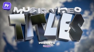 EASY FAST WAY TO MAKE TITLES FOR MUSIC VIDEOS (PREMIERE PRO TUTORIAL