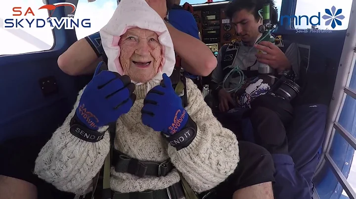 Oldest skydiver World Record Skydive - Irene O'She...
