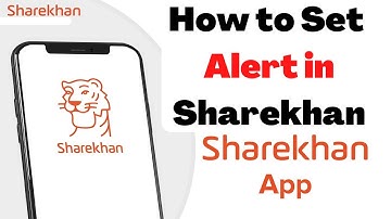How to Set Alert in Sharekhan | Sharekhan Research alerts on Mobile website |