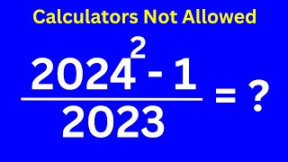 A Nice Math Problem 2024212023  Solve In 1 Minute  Math Simplification