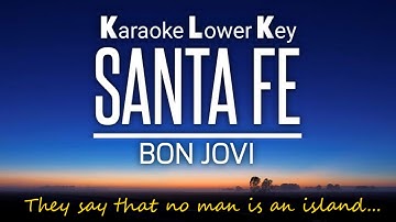 Thumbnail of Santa Fe - Bon Jovi 🎤Karaoke Lower Key‼️