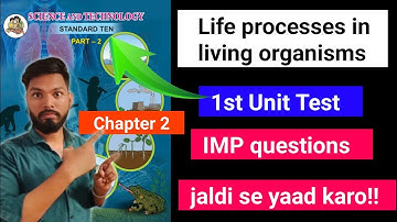 Class 10th science part 2 important questions first unit test exam 2024 | sd tech