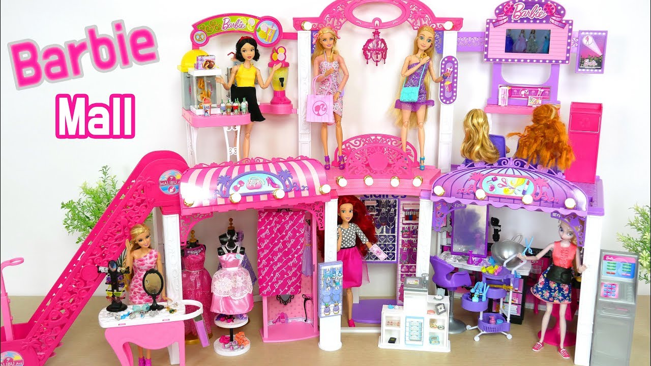 Download Barbie & Rapunzel Shop at Barbie Malibu Mall مركز تسوق باربي Barbie Centro de compras