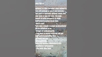 Java 8 feature Optional class could be used to get rid of NullPointerException.