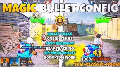 BGMI 4.1🔥MAGIC BULLET TRACKING AUTOHEADSHOT CONFIG FILE | HIGH DAMAGE AIMBOT CONFIG BGMI 4.1