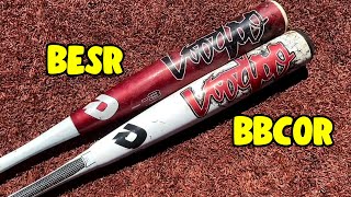Hitting nukes with a BESR BASEBALL BAT | DeMarini Voodoo BESR vs. DeMarini Voodoo BBCOR