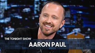 Aaron Paul Asked Bryan Cranston to Be Godfather to His New Baby | The Tonight Show