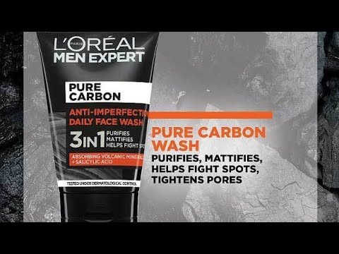 Loreal Men Expert face wash for Men | loreal pure Carbon 3 in 1 face wash for Men |