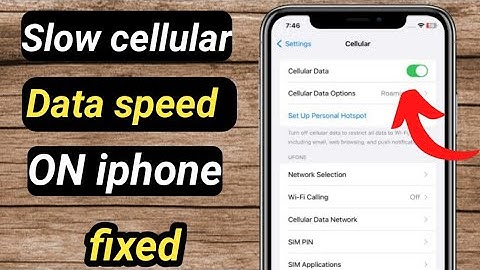 How to fix slow cellular data internet speed on iphone  :.  how to fix it