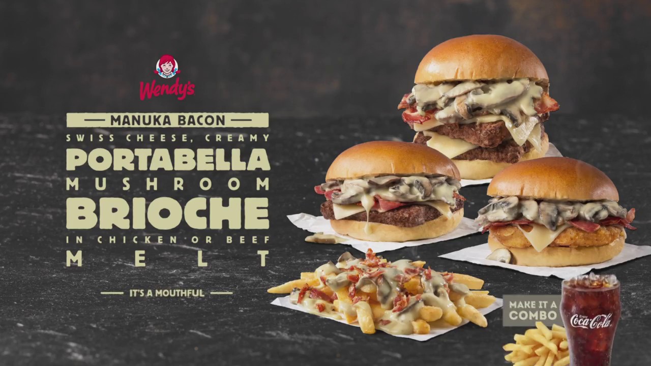 Wendy's New Bacon Portabella Range YouTube
