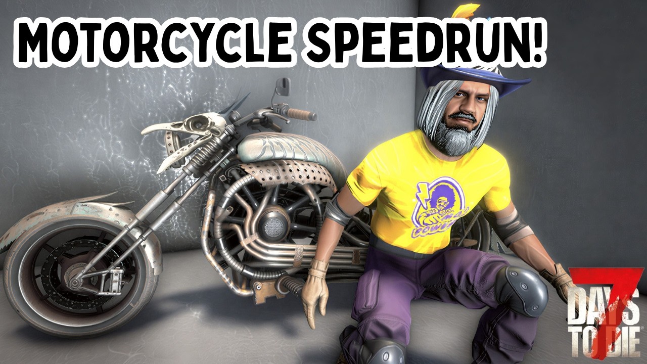 How Fast Can I Craft The Motorcycle in 7 Days to Die? Motorcycle Speedrun
