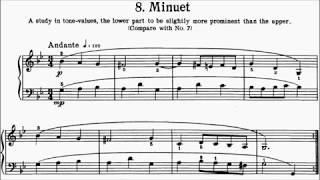 Con Brio Exam (CBE) Grade 1 First Lessons in Bach Book 1 No.8 Minuet in G Minor BWV 822 Sheet Music