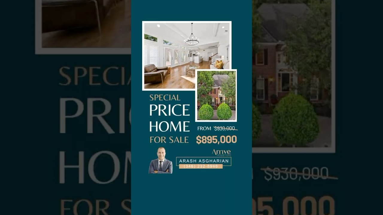 Major Price Drop! Now $895,000 (Was $930,000) – Don’t Miss This Deal in Houston, TX!