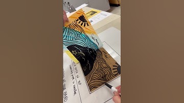 Pulling Linocut Prints