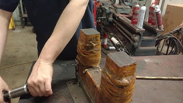Demonstration of induction in a squirrel cage rotor