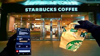 Delivering Starbucks At 8AM For UberEats in London  ICED Frappuccino For Breakfast WHY NOT!