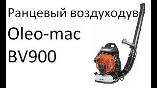 РоботунОбзор: Ранцевых воздуходув Oleo-mac BV900