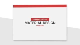 Google Calendar - Material Design Concept