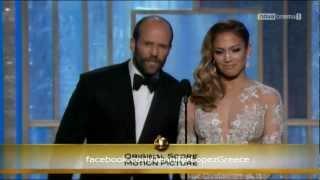 Jennifer Lopez & Jason Statham Presenting At The Den Globes 2013 Hd