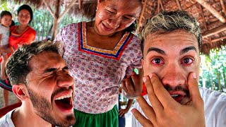 This is how the PAINFUL AMAZONIAN RITUALS are in ECUADOR.