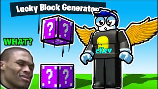 Lucky Block GENERATORS (Roblox Bedwars)