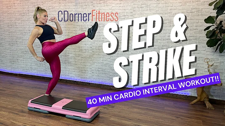 CARDIO STEP AND KICKBOXING INTERVAL WORKOUT // FAT...