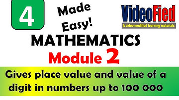 MATH 4 WEEK   MODULE 2 PLACE VALUE AND VALUE OF A DIGIT