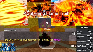 Awakening Flame Fruit! | Blox Fruits (Total fragments in description)
