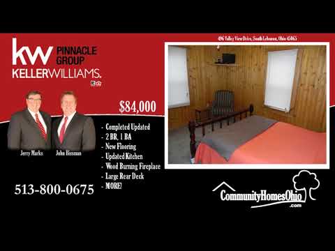 1 Bath Ranch Home for Sale 496 Valley View Dr, Lebanon, OH home video tour